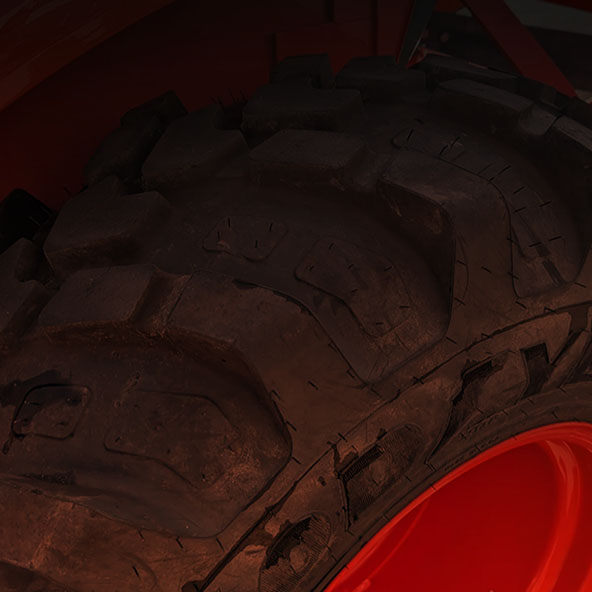 Background of tractor tire